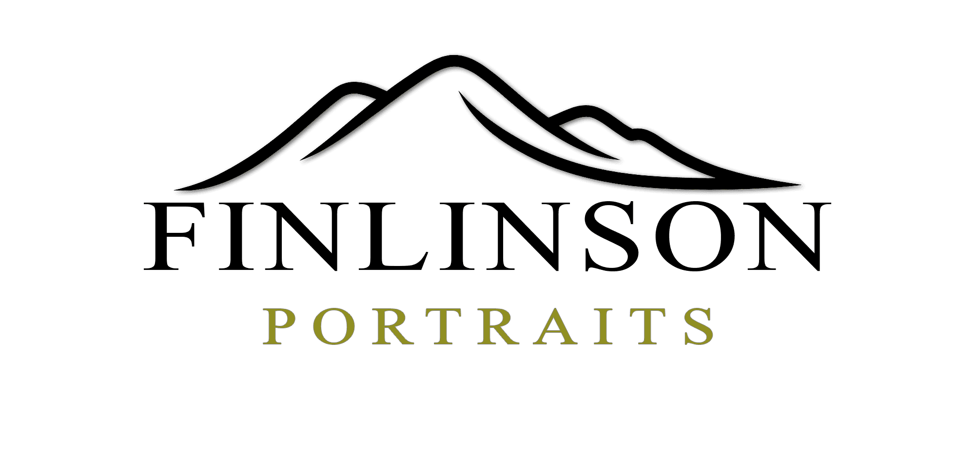 Finlinson Portraits Logo with mountains